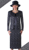 GV0813-BLK,Giovanna Fall And Holiday Womens Church Suit 2015