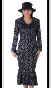 GV0812-BLK,Giovanna Fall And Holiday Womens Church Suit 2015
