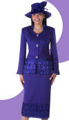 GV0805-PUR,Giovanna Fall And Holiday Womens Church Suit 2015
