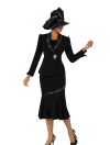 <b>Skirt Suit by Fifth Sunday</b><br>Black, Red<br>Sizes 6-22<br>Style 52763