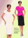 Tally Taylor <br> (2016 - Vol. #5) <br> TT9375 <br> <br> FUCHSIA/NAVY  <br>   WHITE <br> 6 8 10 12 14 16 18 <br> 16w 18w 20w 22w 24w 26w